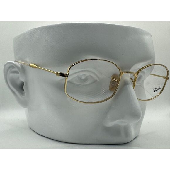 New Ray Ban RB6510 Gold Metal Eyeglass Frame 52/20/145 Rare Style MSRP $250 - Picture 1 of 6
